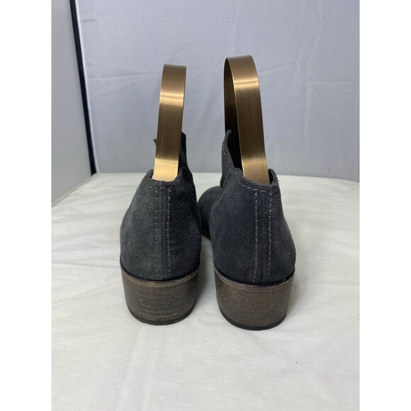 Dolce Vita TRIST Anthracite Gray Suede Slip-on Low heel Booties 7.5 - Picture 3 of 8